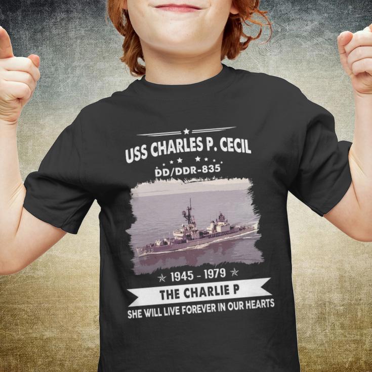 Uss Charles P Cecil Dd Youth T-shirt