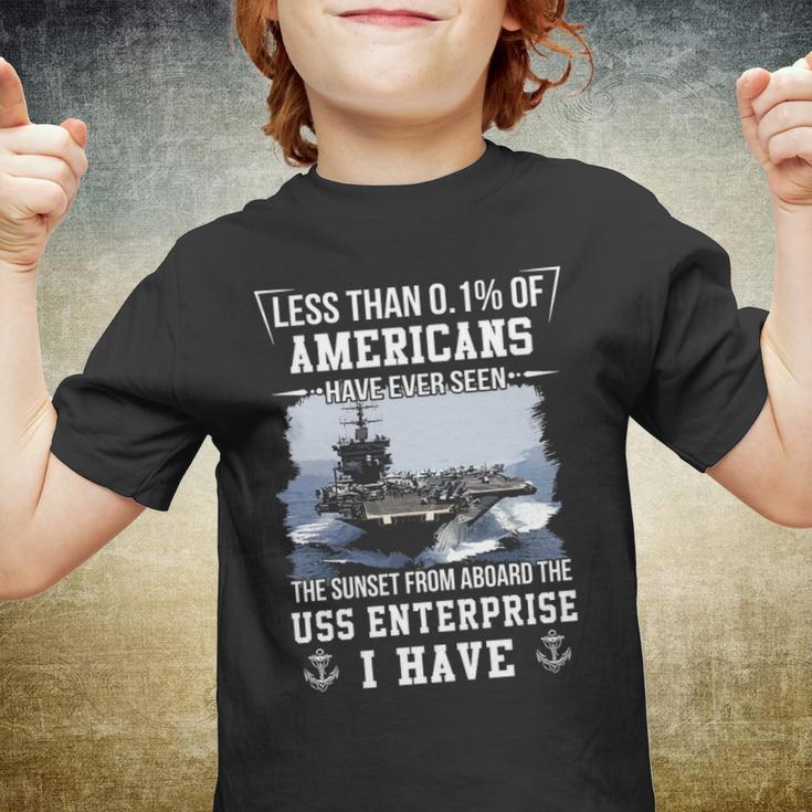 Uss Enterprise Cvn 65 Sunset Youth T-shirt