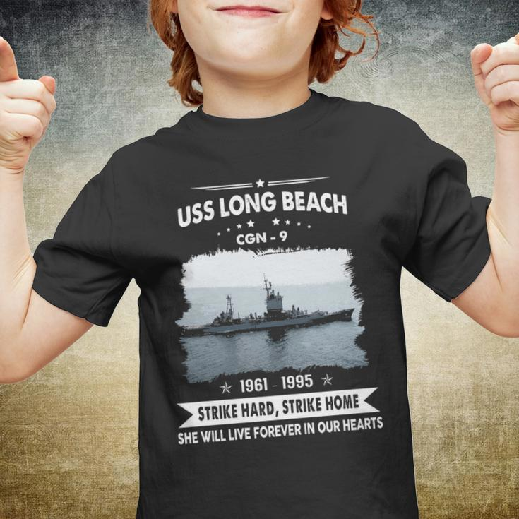 Uss Long Beach Cgn Youth T-shirt