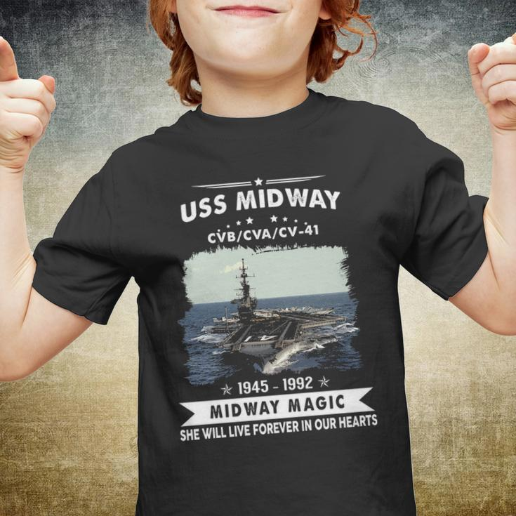Uss Midway Cvb 41 Cva 41 Cv Youth T-shirt