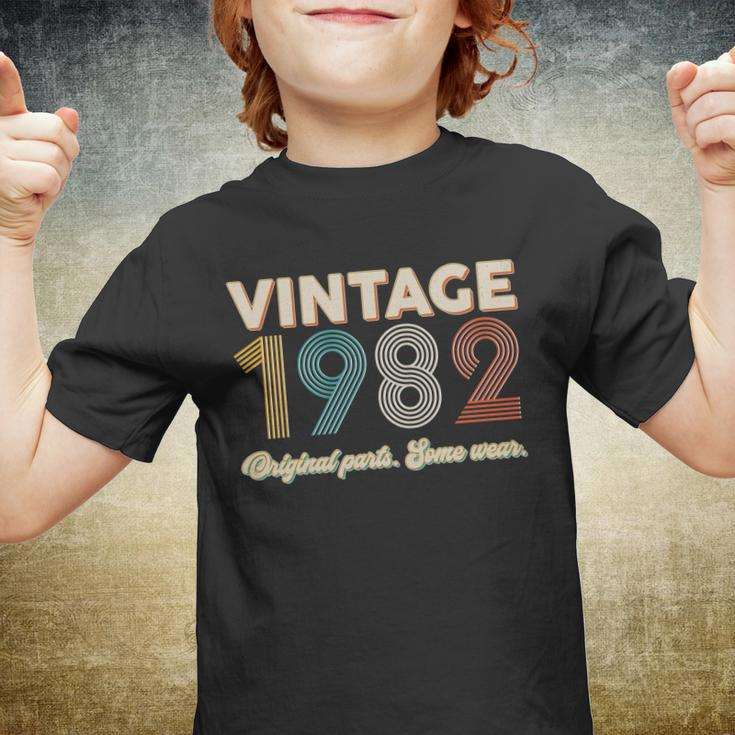 Vintage 1982 Original Parts Some Wear 40Th Birthday Youth T-shirt