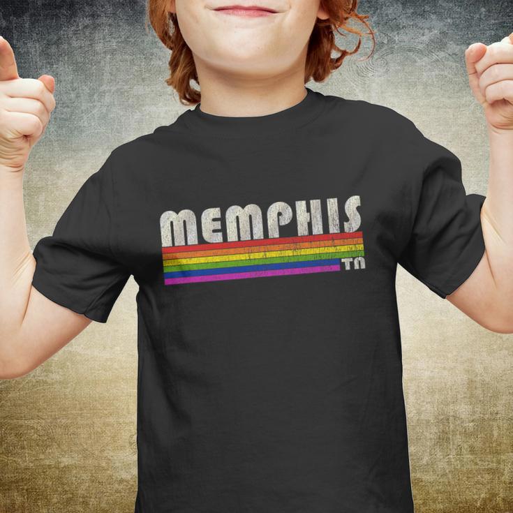 Vintage 80S Style Memphis Tn Gay Pride Month Youth T-shirt