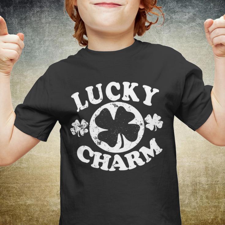 Vintage Lucky Charm Irish Clover Youth T-shirt