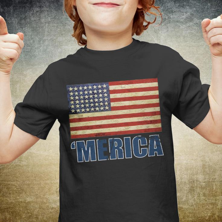 Vintage Merica Flag Tshirt Youth T-shirt