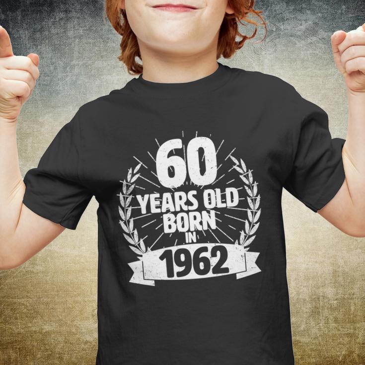 Vintage Wreath 60 Years Old Born In 1962 60Th Birthday Tshirt Youth T-shirt