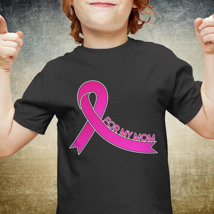 Wear Pink For My Mom Breast Cancer Awareness V2 Youth T-shirt