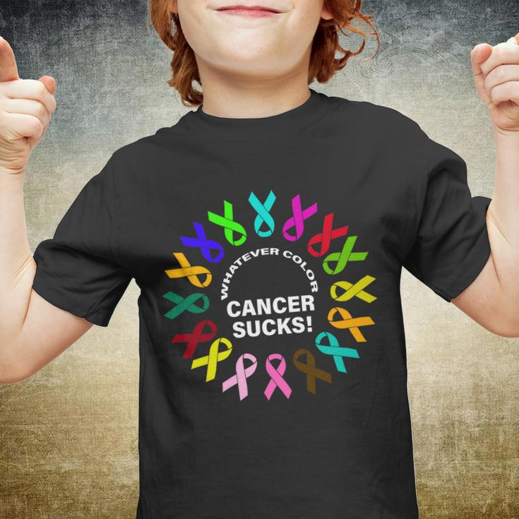 Whatever Color Cancer Sucks Tshirt Youth T-shirt