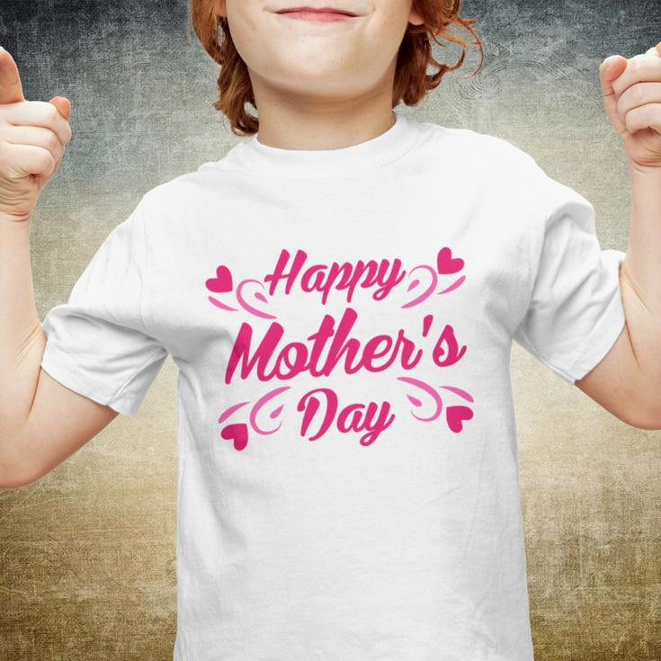 Happy Mothers Day Hearts Gift Tshirt Youth T-shirt