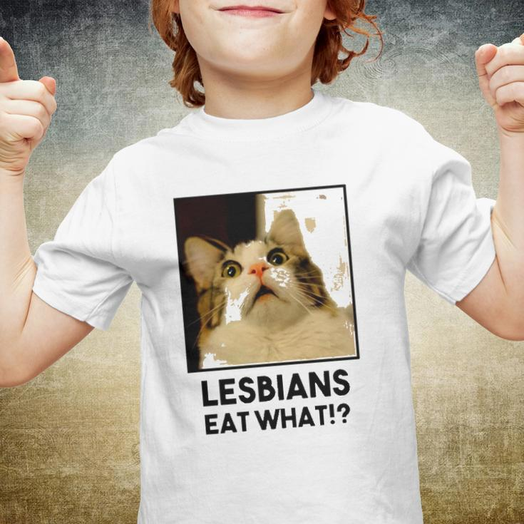 Lesbian Eat What Funny Cat Youth T-shirt
