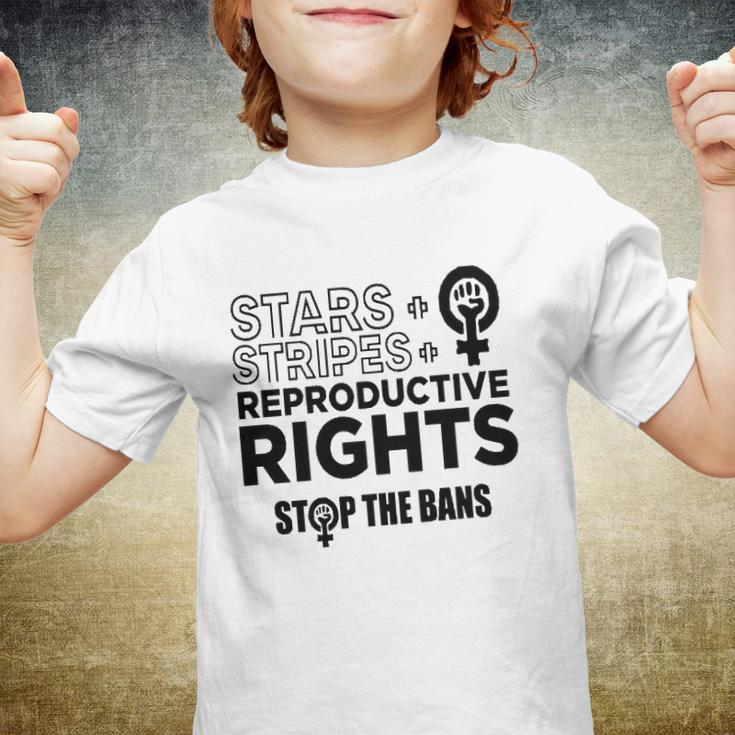 Stars Stripes Reproductive Rights Racerback Feminist Pro Choice My Body My Choice Youth T-shirt