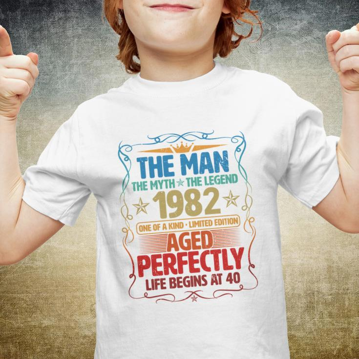 The Man Myth Legend 1982 Aged Perfectly 40Th Birthday Tshirt Youth T-shirt