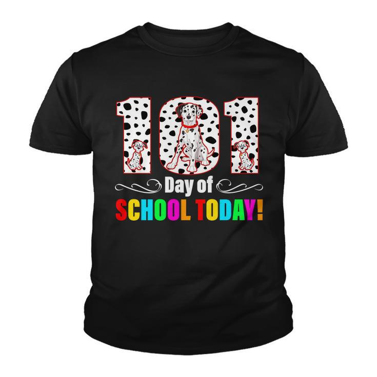 101 Days Of School Dalmatian Dog Cute Youth T-shirt