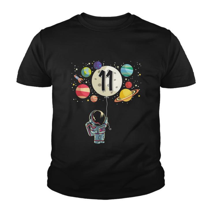 11 Years Old Birthday Boy Gift Astronaut 11Th Birthday Gift Youth T-shirt