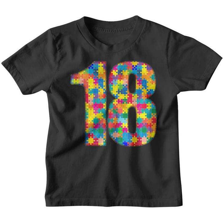 18 Years Old Gifts 18Th Birthday Autism Insert For Boy Girl  Youth T-shirt