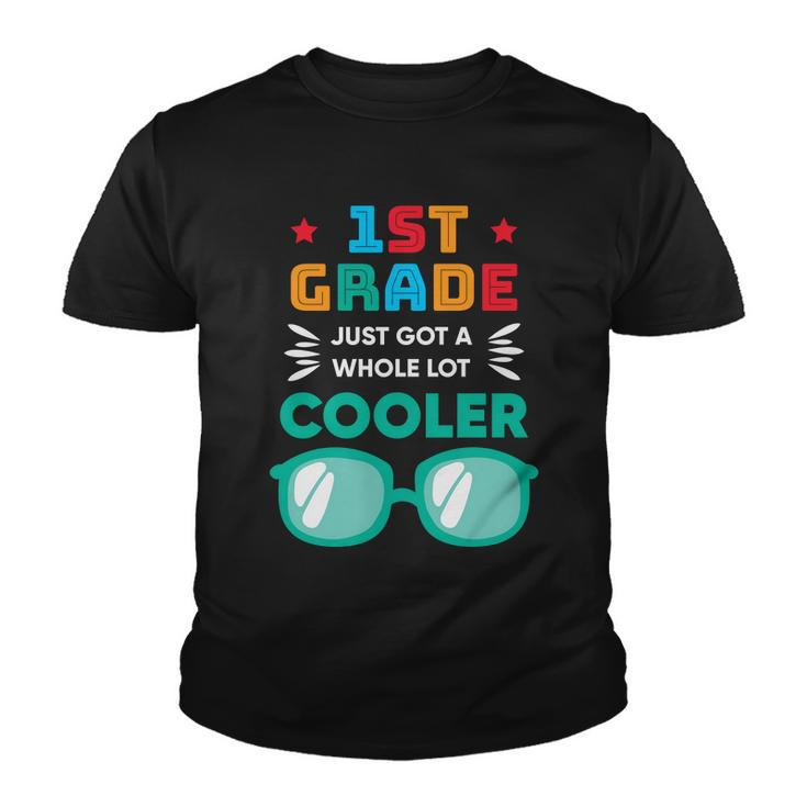 1St Grade Cooler Glassess Back To School First Day Of School Youth T-shirt