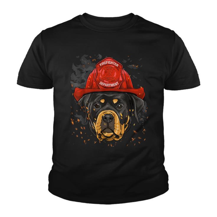 Firefighter Rottweiler Firefighter Rottweiler Dog Lover V2 Youth T-shirt