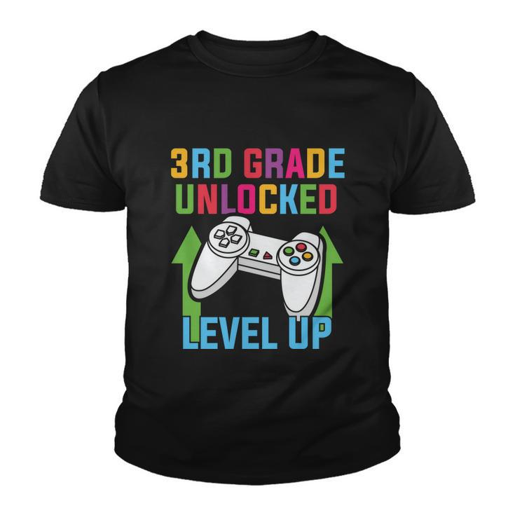 3Rd Grade Unlocked Level Up Back To School First Day Of School Youth T-shirt