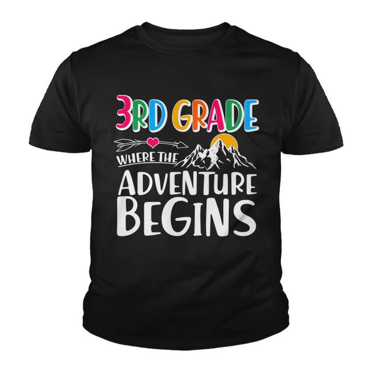 3Rd Grade Where The Adventure Begins Youth T-shirt