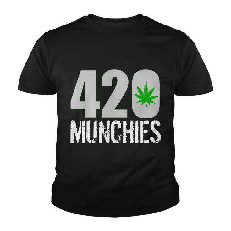 420 Munchies Weed Leaf Youth T-shirt
