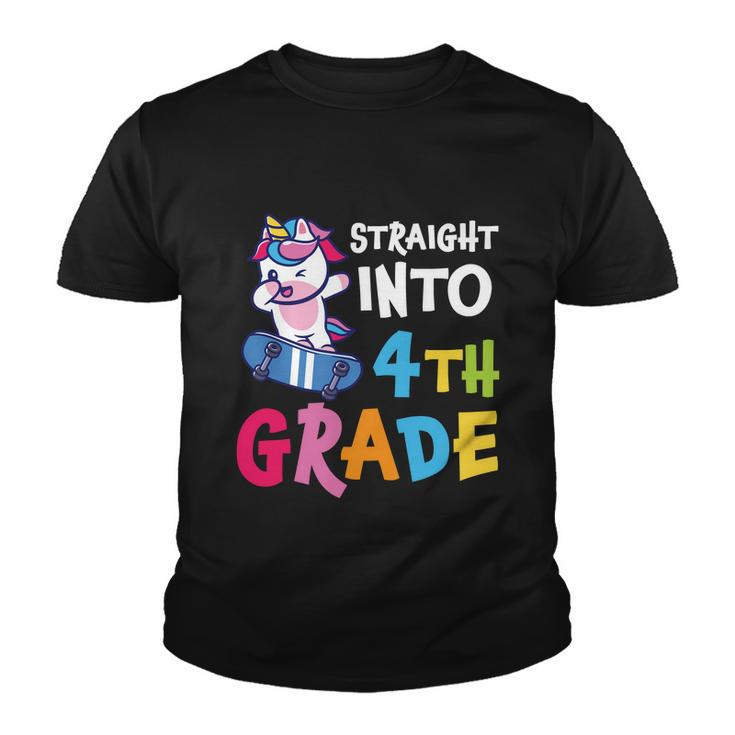 4Th Grade Unicorn Back To School First Day Of School Youth T-shirt