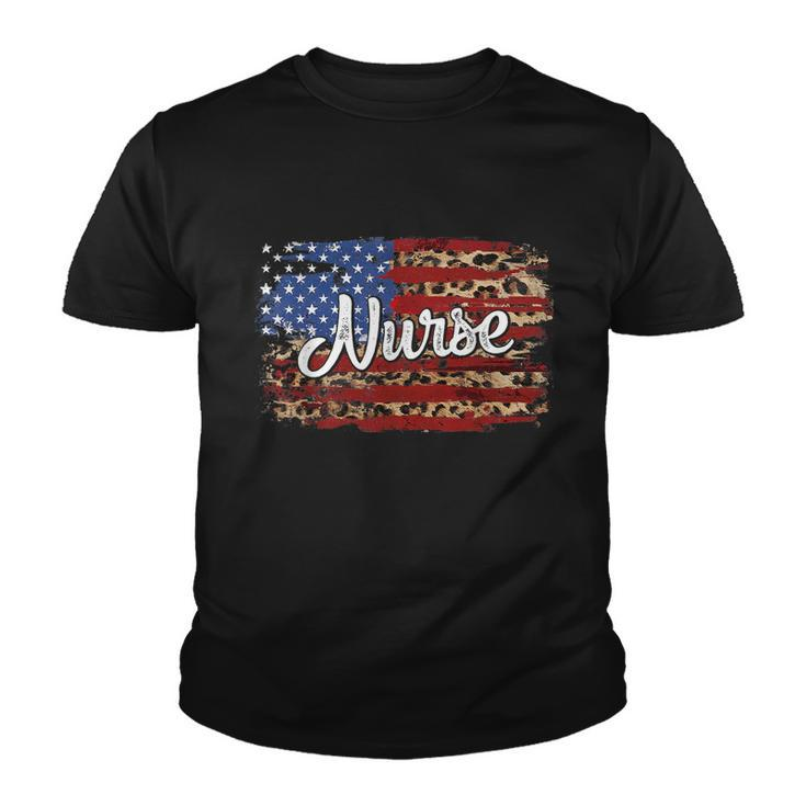 4Th July Independence Day American Flag Cute Graphic Nurse Gift Youth T-shirt