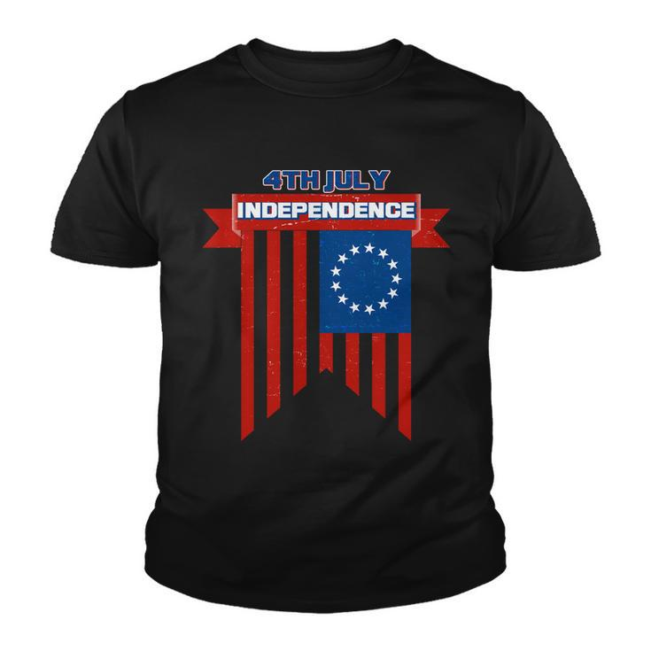 4Th Of July Independence American Flag Youth T-shirt