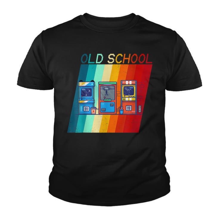 70S 80S 90S Vintage Retro Arcade Video Game Old-School Gamer  Youth T-shirt