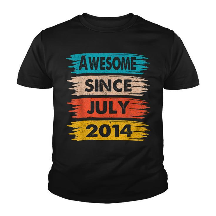 8 Years Old Birthday Awesome Since July 2014 8Th Birthday  Youth T-shirt