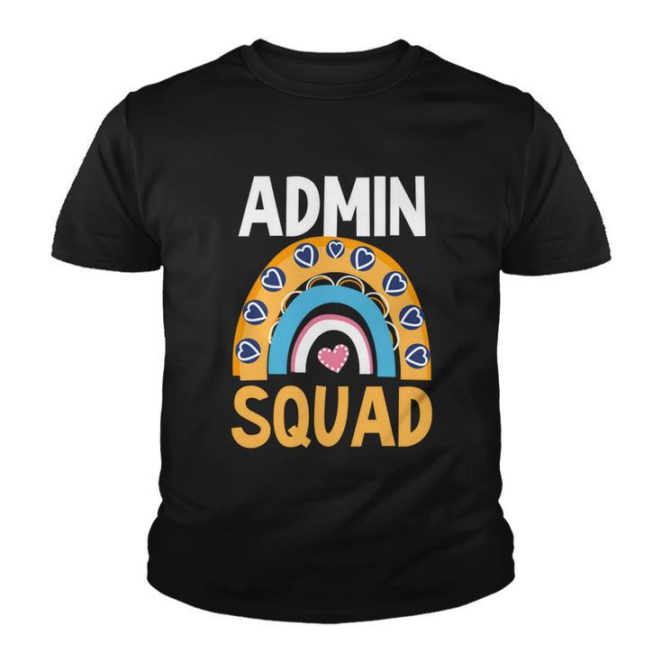 Admin Squad Design Admin Assistant Cute Gift Youth T-shirt