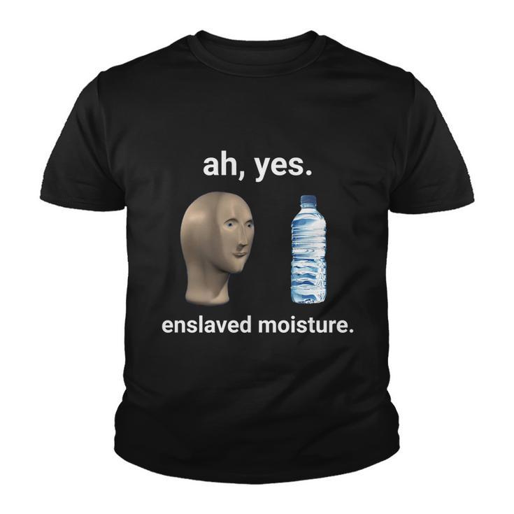 Ah Yes Enslaved Moisture Dank Meme Gift Youth T-shirt