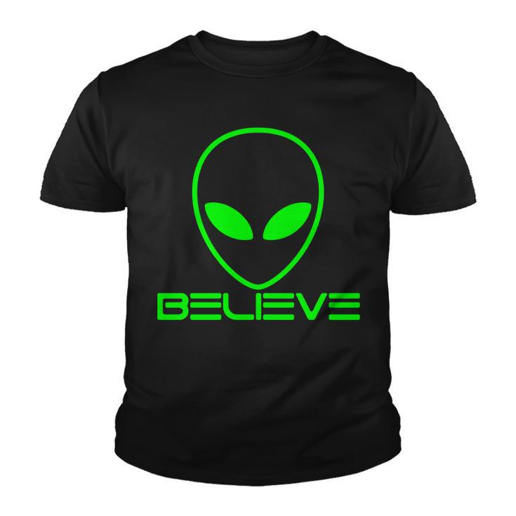 Alien Believe Funny Science V2 Youth T-shirt