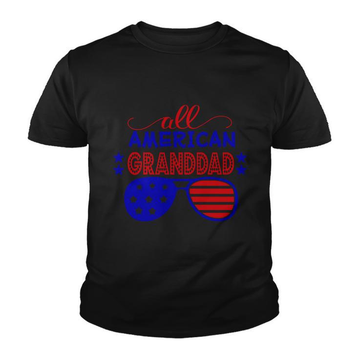 All American Grandad Sunglesses 4Th Of July Independence Day Patriotic Youth T-shirt