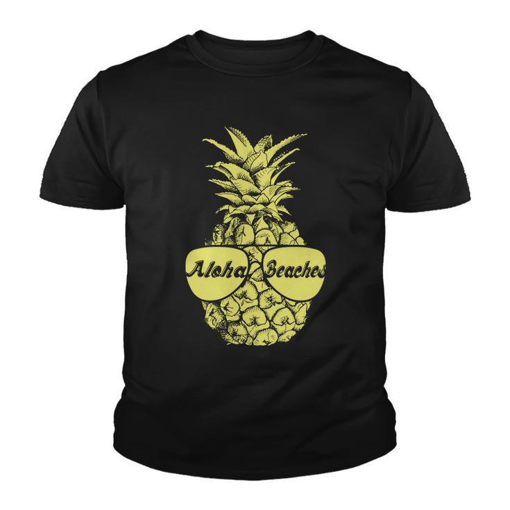 Aloha Beaches Pineapple Tshirt Youth T-shirt