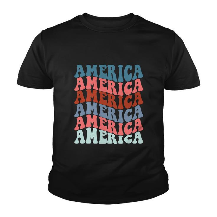 America America Merica Funny 4Th Of July Patriotic Youth T-shirt