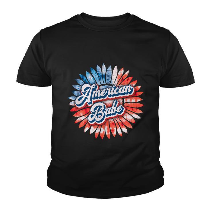 American Babe Sunflower Fourth Of July Graphic Plus Size Shirt For Men Women Youth T-shirt