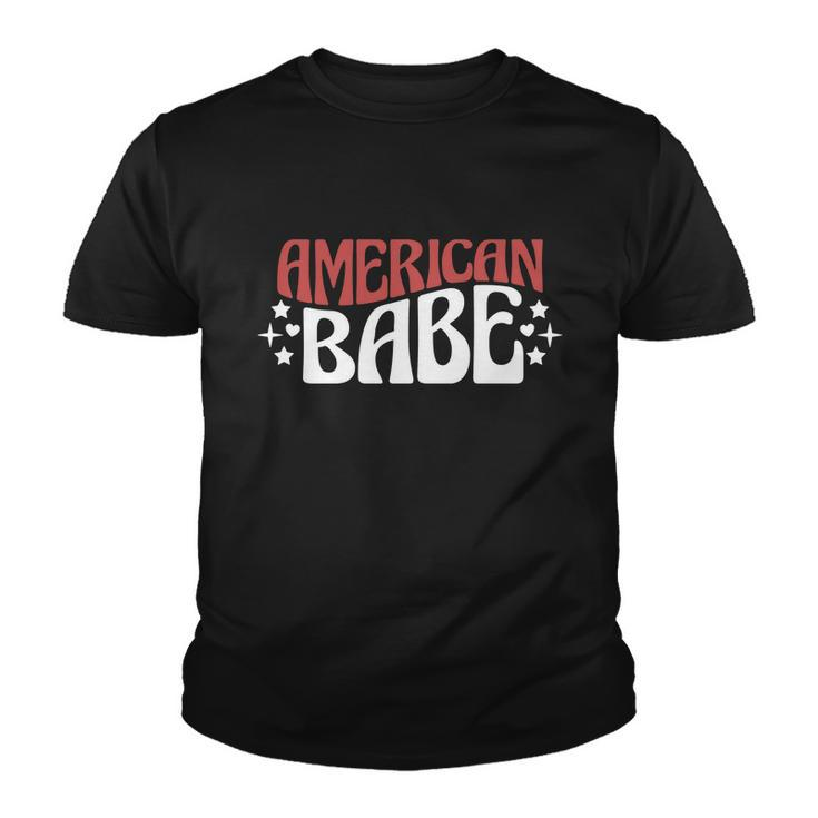 American Babe White 4Th Of July Youth T-shirt