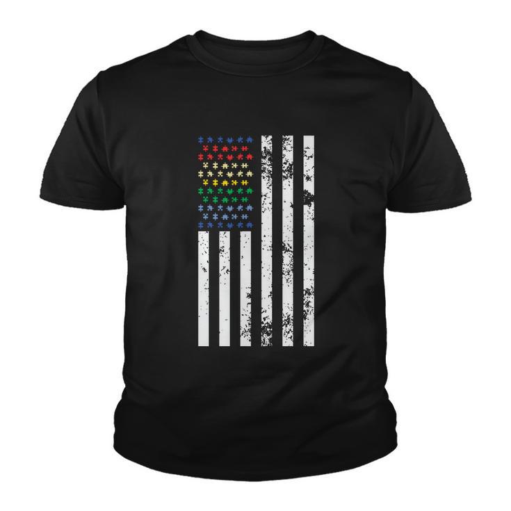 American Flag Lgbt Gay Pride Lesbian Bisexual Ally Quote Youth T-shirt