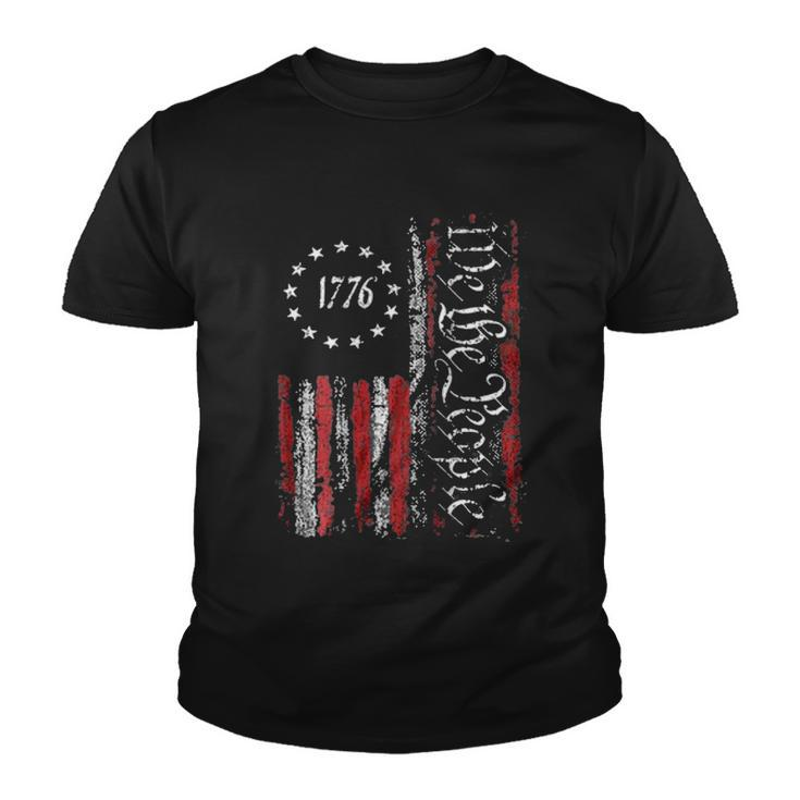 American Flag Patriotic 1776 We The People Usa Youth T-shirt