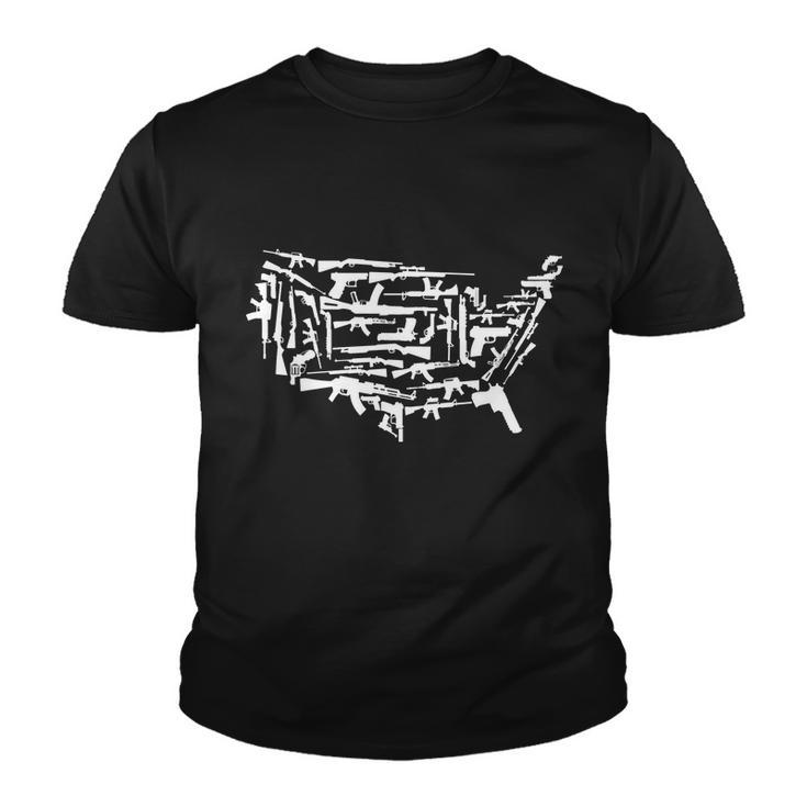 American Gun Map Youth T-shirt