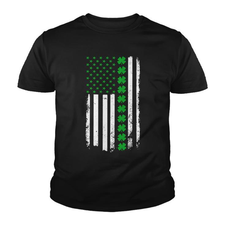 American Irish Clover Flag St Patricks Day Tshirt Youth T-shirt