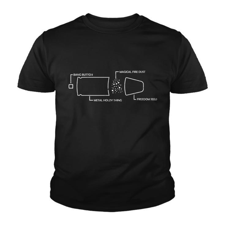 Anatomy Of A Pew Bullet Youth T-shirt