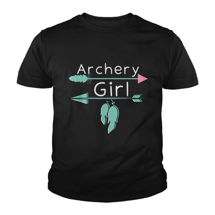 Archery Girl Funny Bow And Arrow & Archer Youth T-shirt