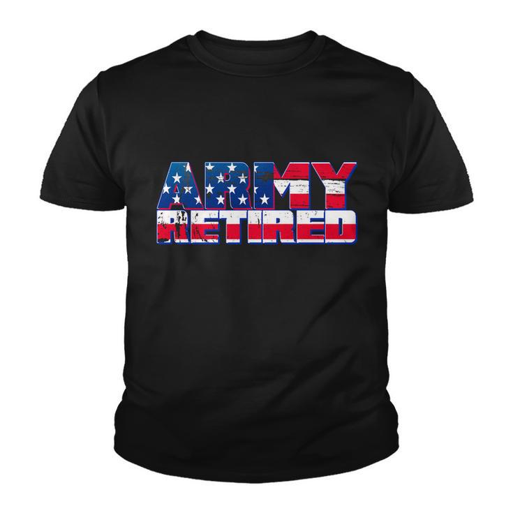 Army Retired V2 Youth T-shirt