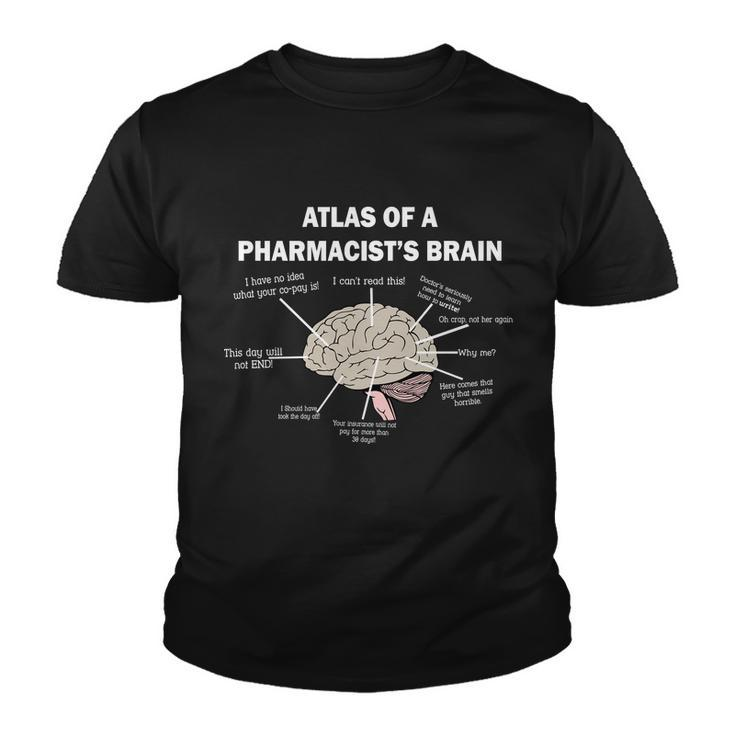 Atlas Of A Pharmacists Brain Youth T-shirt