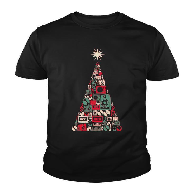 Audio Music Fan Christmas Tree Youth T-shirt