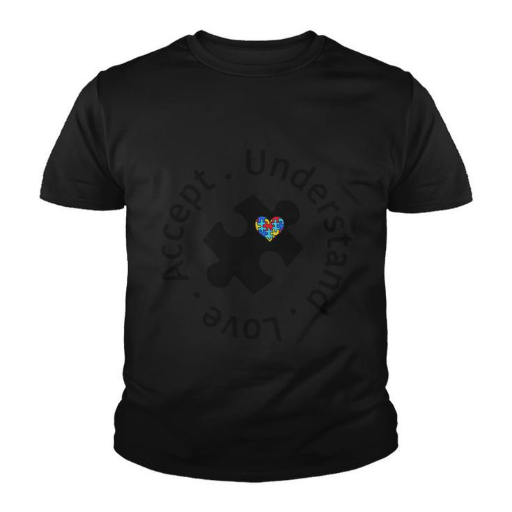 Autism Accpet Understand Love Autism Awareness Tshirt Youth T-shirt