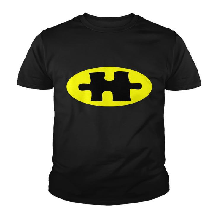 Autism Awareness Bat Puzzle Logo Tshirt Youth T-shirt