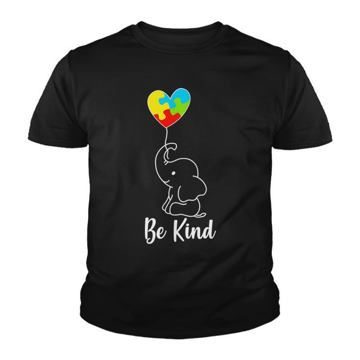 Autism Awareness Be Kind Elephant Tshirt Youth T-shirt