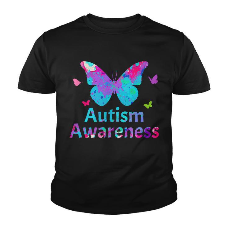 Autism Awareness Butterflies Tshirt Youth T-shirt