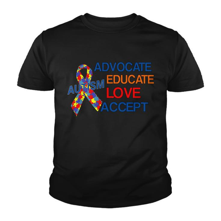 Autism Awareness Educate Tshirt Youth T-shirt